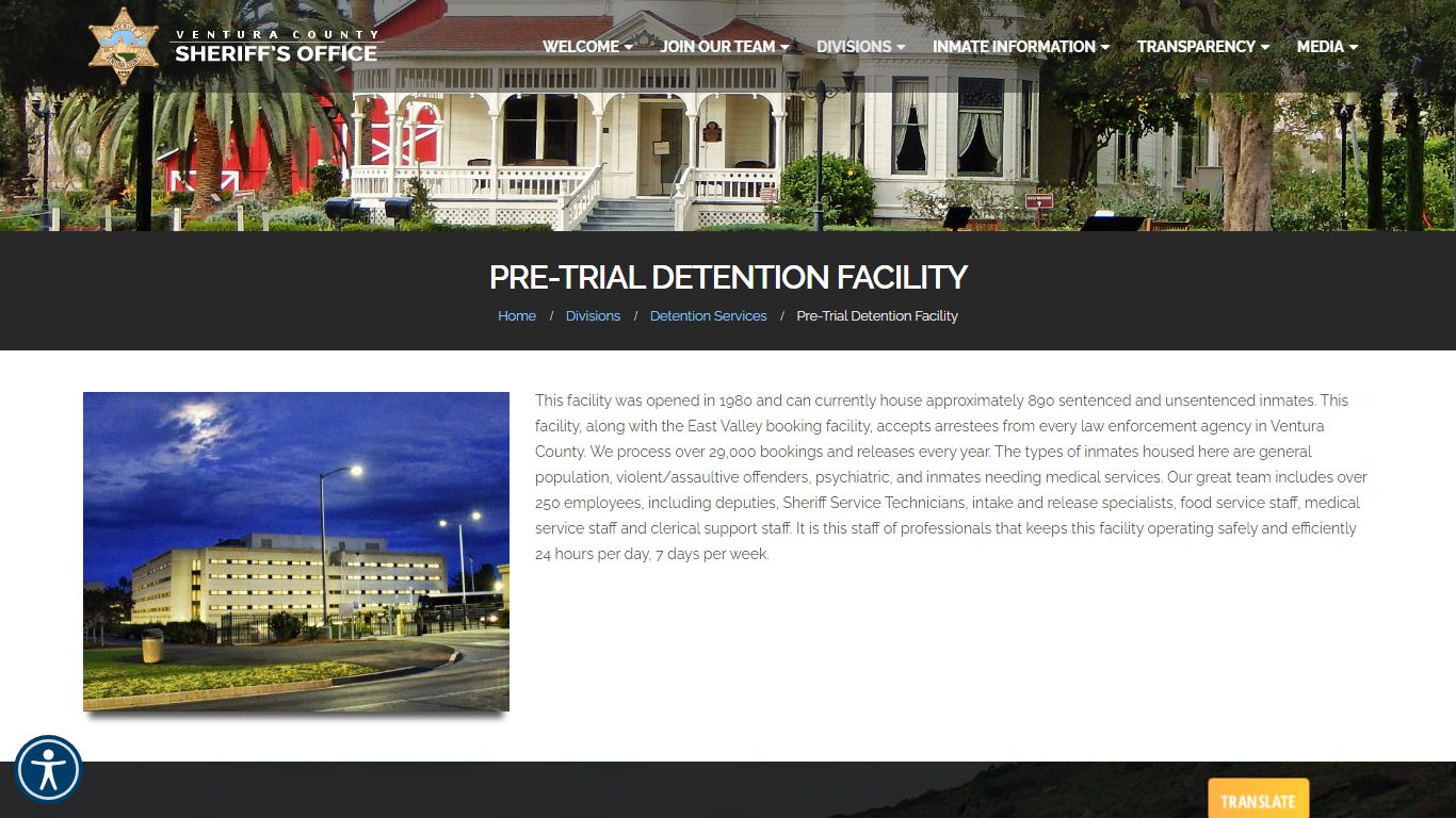 Pre-Trial Detention Facility - Ventura County Sheriff's Office